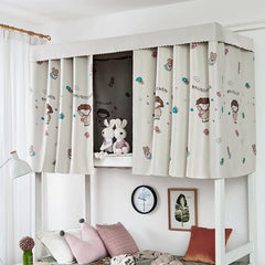 Thick Blackout Bed Curtain for Dorm Room Princess Style