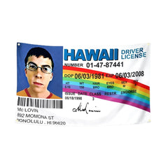 McLovin ID Flag Tapestry for Dorm Decor