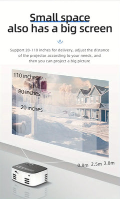 Wireless Mini Projector for Outdoor and Dorm Use