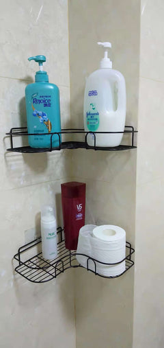 Corner Storage Rack for Bathroom and Dorm Organization