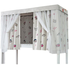 Thick Blackout Bed Curtain for Dorm Room Princess Style