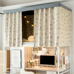 Thick Blackout Bed Curtain for Dorm Room Princess Style