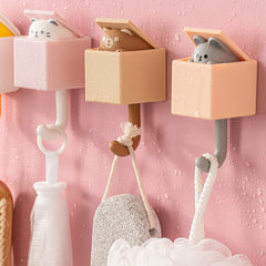 Creative Cat Hooks for Dorm Room Wall Decor & Storage