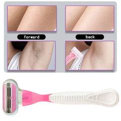 3-Blade T-Shaped Women's Razor