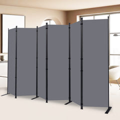 Room Divider and Folding Privacy Screens， 6 Panel Wide Room Divider Wall Screen for Room Separtition Partition Room Dividers Fabric Panel Wall Dividers Freestanding for Office Bedroom Studio Dorm