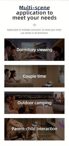 Wireless Mini Projector for Outdoor and Dorm Use