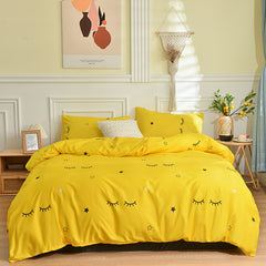 Aloe Cotton Print Bedding Set for Home and Dorm Use