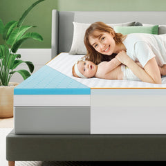 VISCOFLEX Twin XL Mattress Topper 4 Inch Memory Foam Mattress Topper Twin XL Size for College Dorm Bed Gel Foam Mattress Topper for College Dorm Extra Long XL Single Bed
