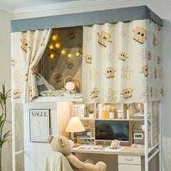 Thick Blackout Bed Curtain for Dorm Room Princess Style