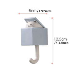 Creative Cat Hooks for Dorm Room Wall Decor & Storage