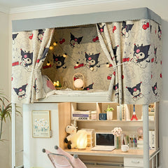 Thick Blackout Bed Curtain for Dorm Room Princess Style