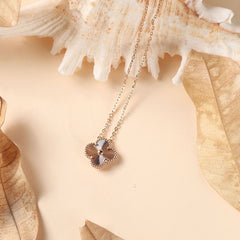 High-End Four Leaf Clover Bracelet in Titanium Steel