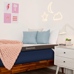 Sleepyhead College Dorm Room Essential Gel Infused Mattress Topper Twin XL Thick Cooling Memory Foam Mattress Topper Washable Cover 3 Gel Mattress Pad 38x80 inches