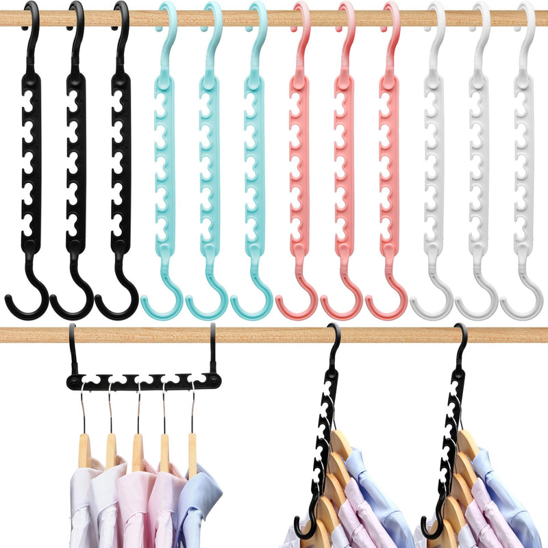 12-Pack-Closet-Organizers-and-StorageCloset-Organizer-Hanger for Heavy ClothesSturdy Closet-Organization-and-Storage-Hangers-Space-Saving for WardrobeDorm-Room-Essentials for College Students Girls