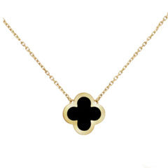 High-End Four Leaf Clover Bracelet in Titanium Steel