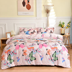 Aloe Cotton Print Bedding Set for Home and Dorm Use